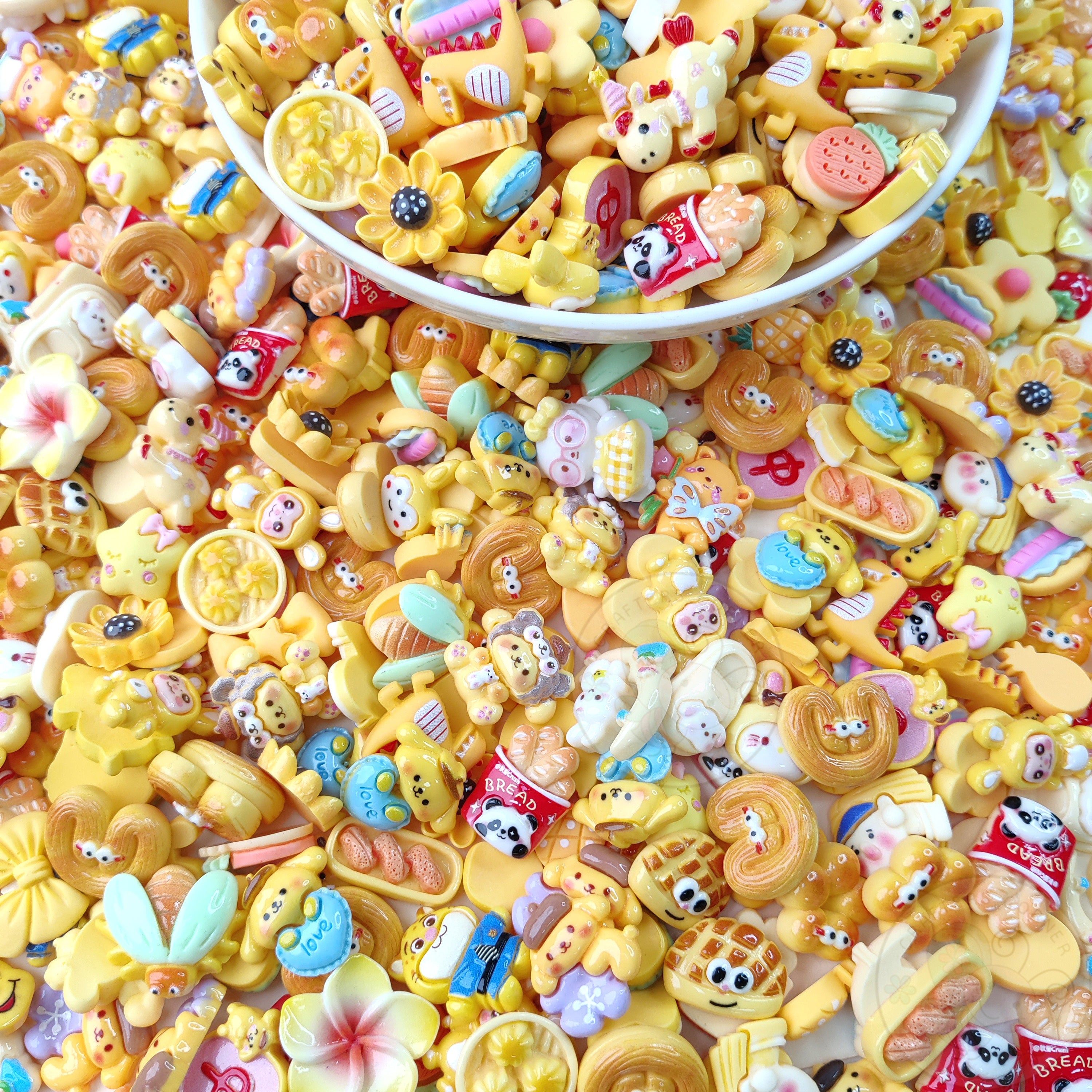 Yellow Family - Mix Flatback Cabochons Value Pack - Vol 2