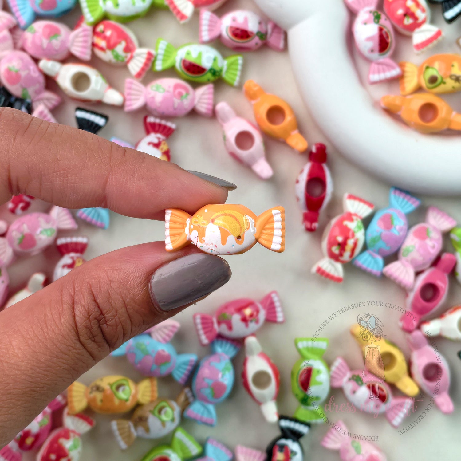 Colorful Sweet Treat Candy Beads - 10 Pcs
