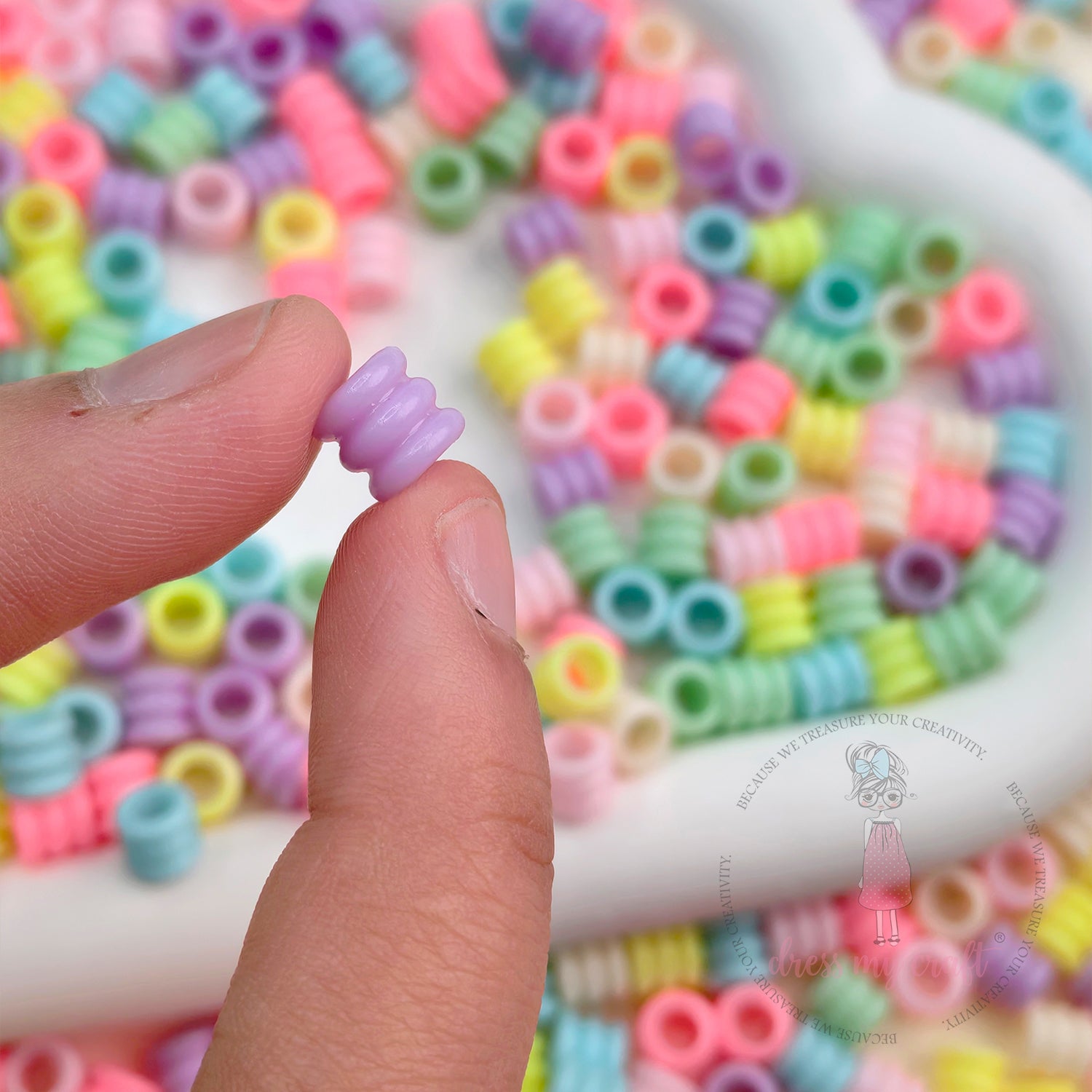 Multicolor Spiral Spacer Beads - 50 Gms