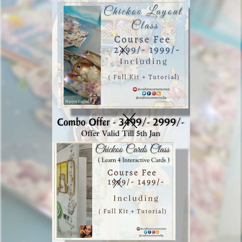 Chickoo & Friends Layout and Interactive Card Class ---ONLY COURSE n KITS