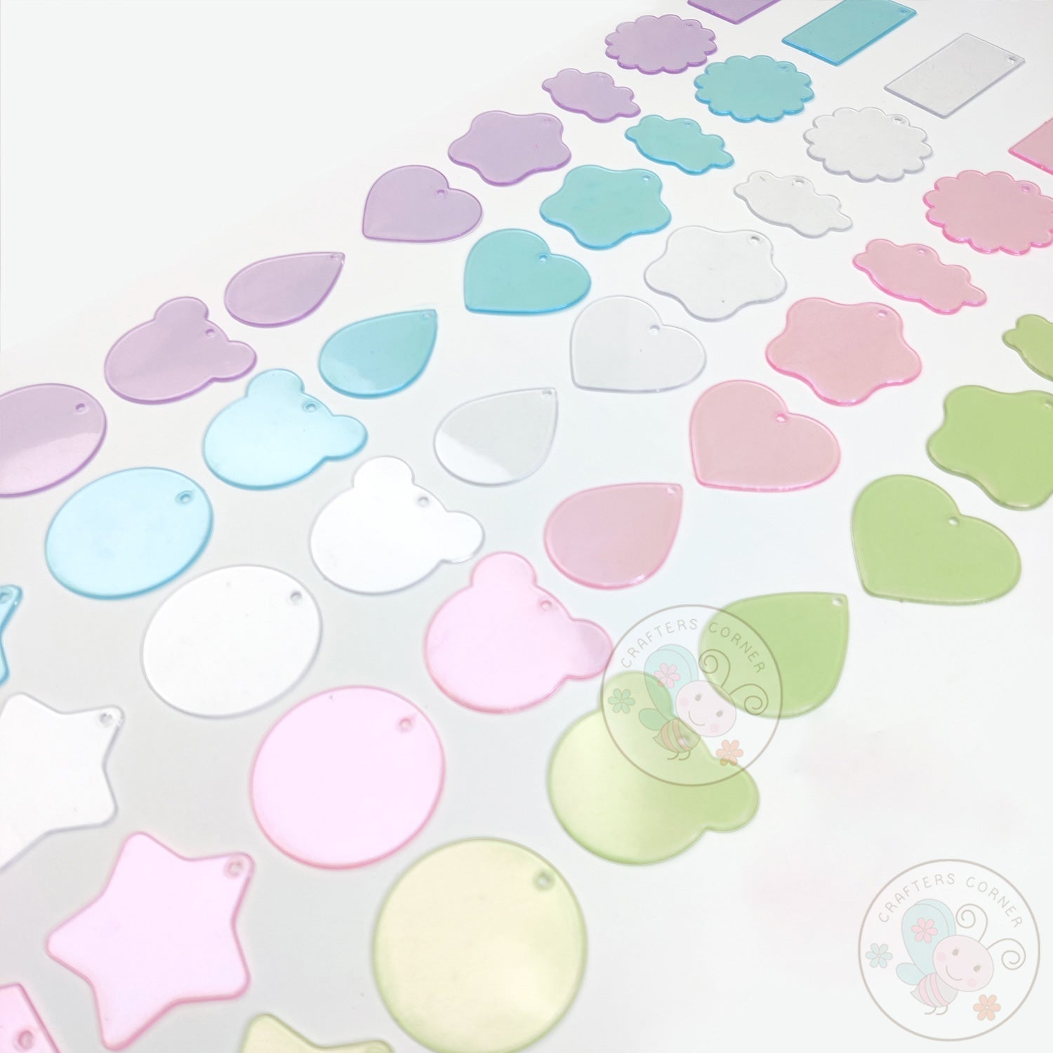 DIY Acrylic Key Chain Blanks Combo Pack