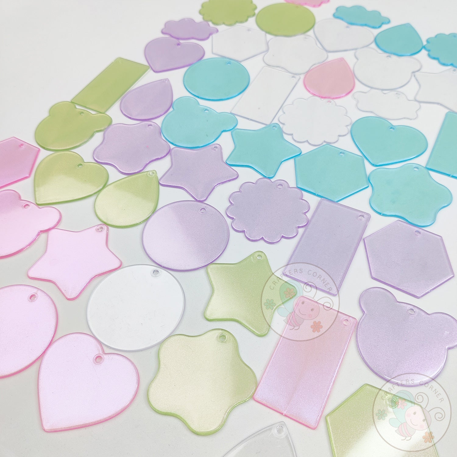 DIY Acrylic Key Chain Blanks Combo Pack