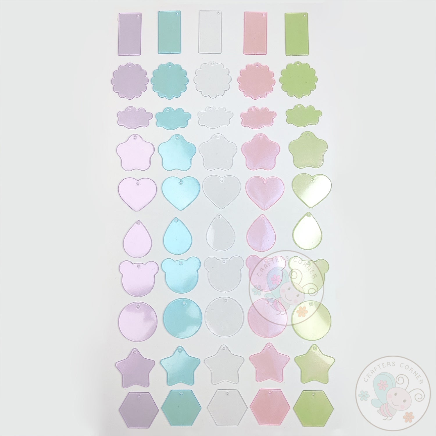 DIY Acrylic Key Chain Blanks Combo Pack