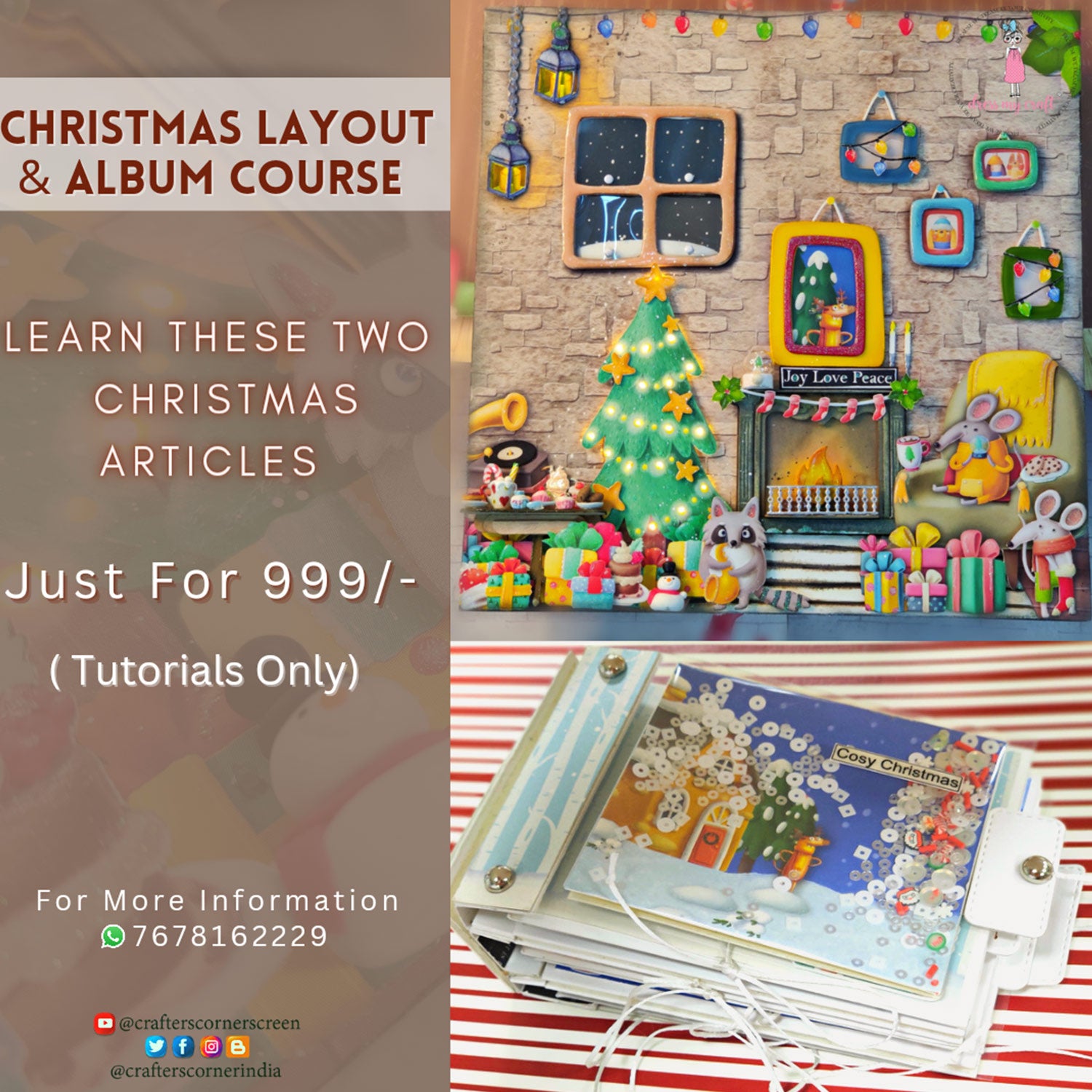Christmas & Jinnie Layout & Album Course (Tutorial Only)