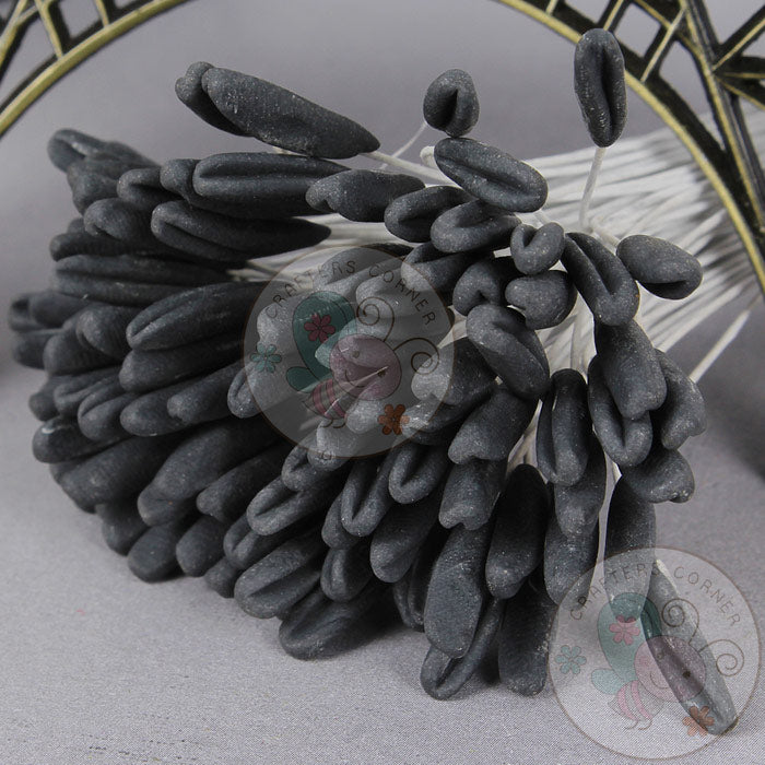 Black - Long Round Stick Pollens