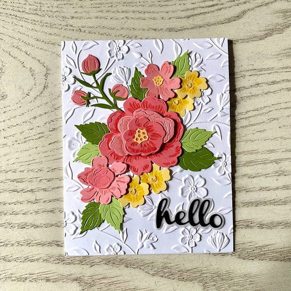 Flowers & Foliage 3D Embossing Folder from the From the Garden Collection by Wendy Vecchi