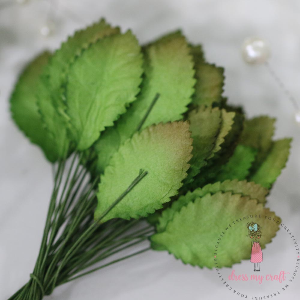 Rose Leaves - Shaded Green 35 MM