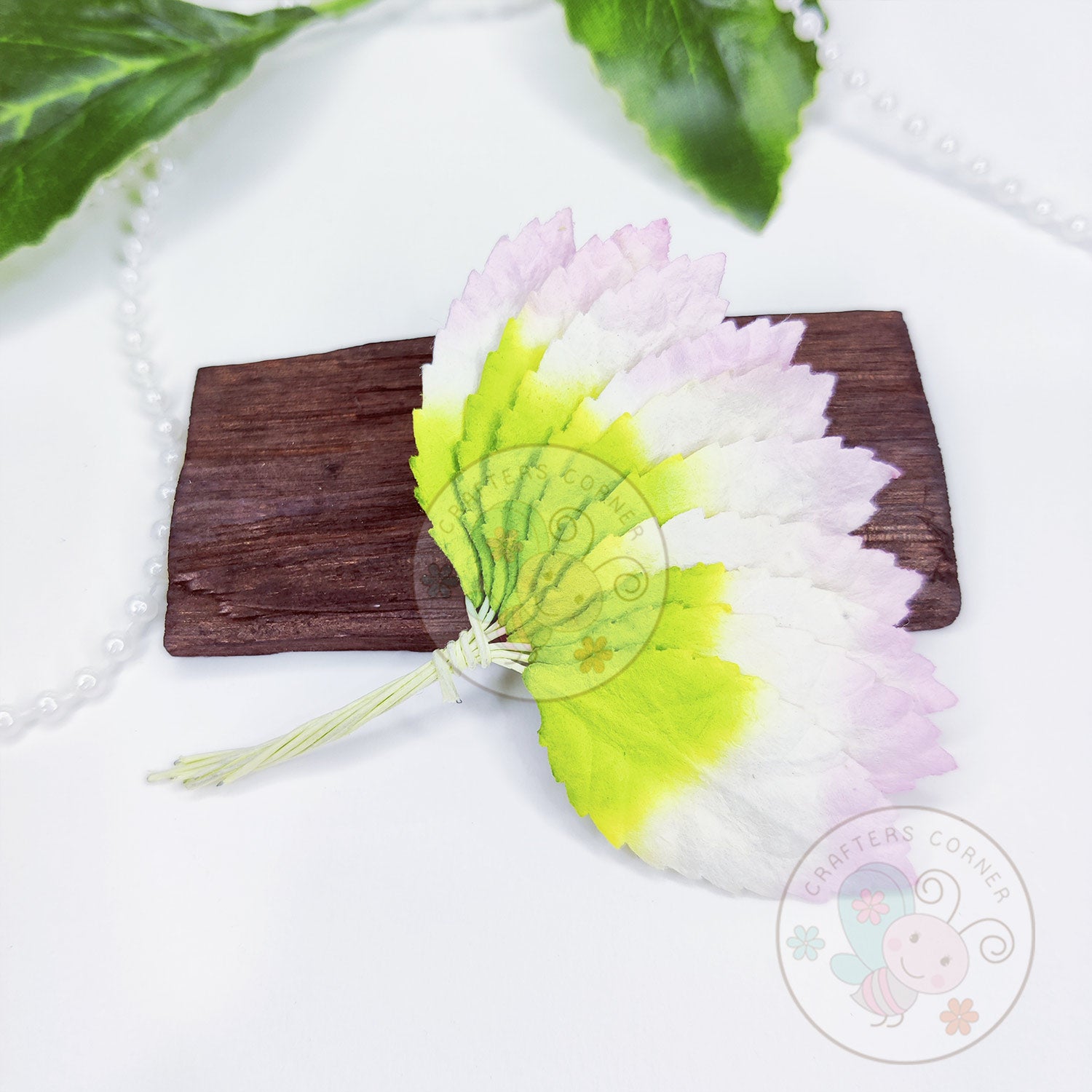 Mulberry Leaves Big - Pastel Pink