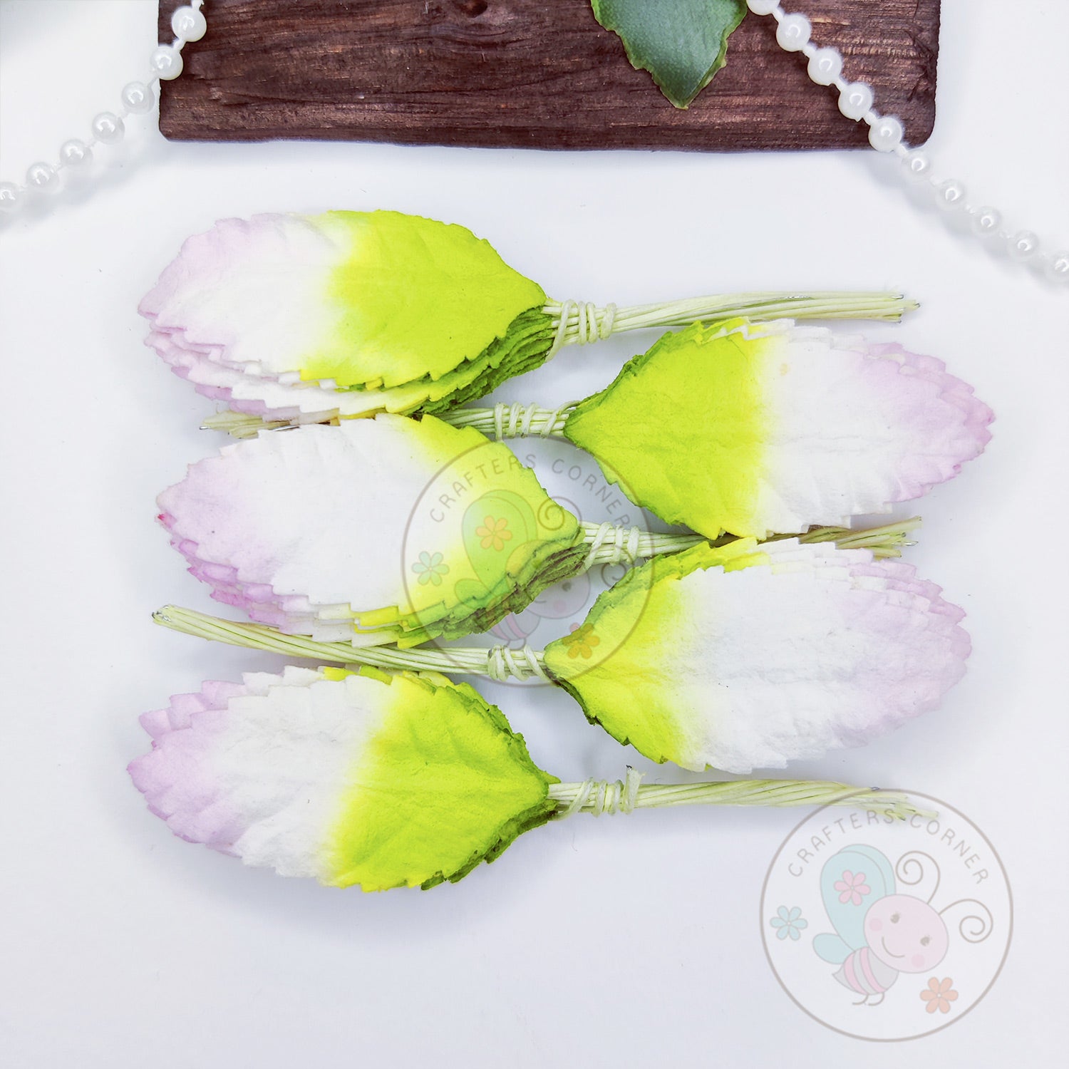 Mulberry Leaves Big - Pastel Pink