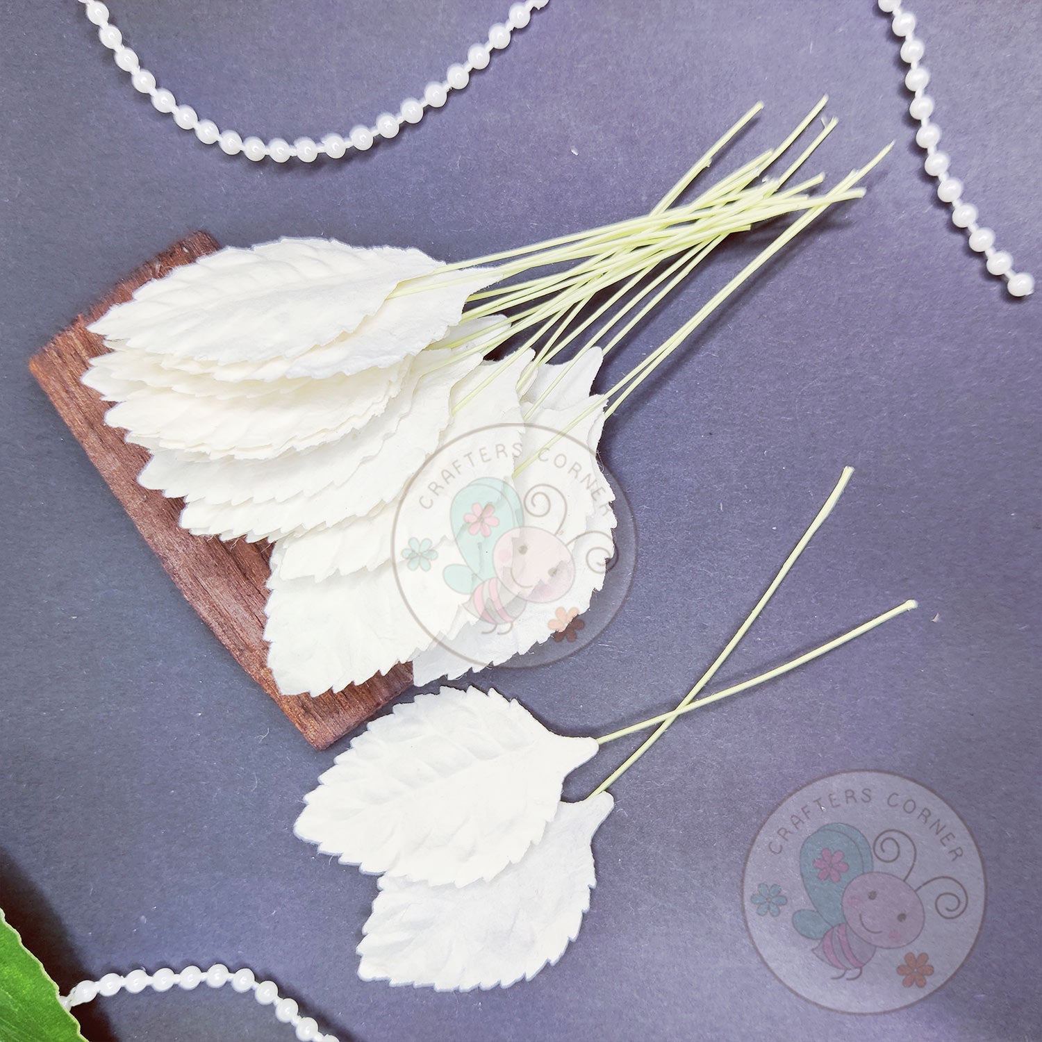 Mulberry Leaves Big - Pastel Pink #2