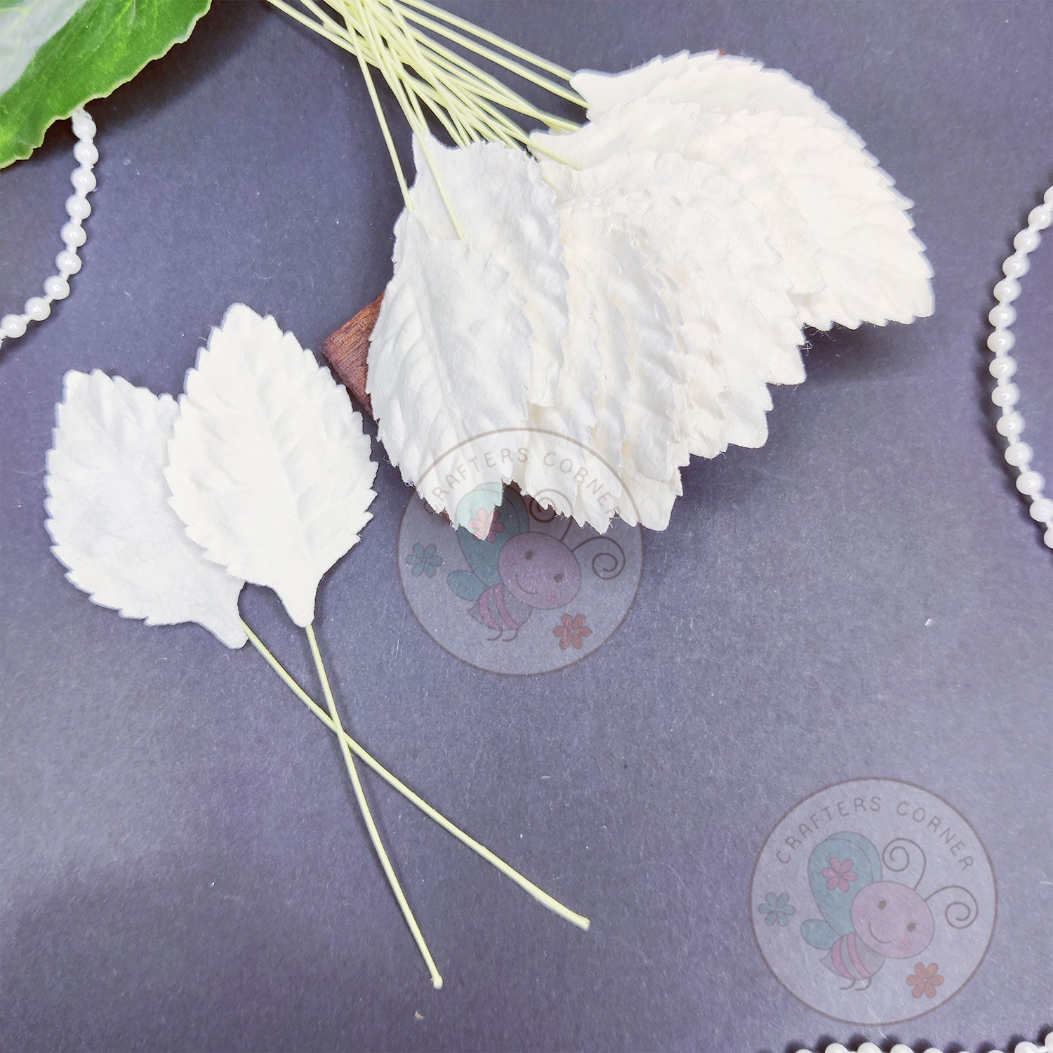 Mulberry Leaves Big - Pastel Pink #2