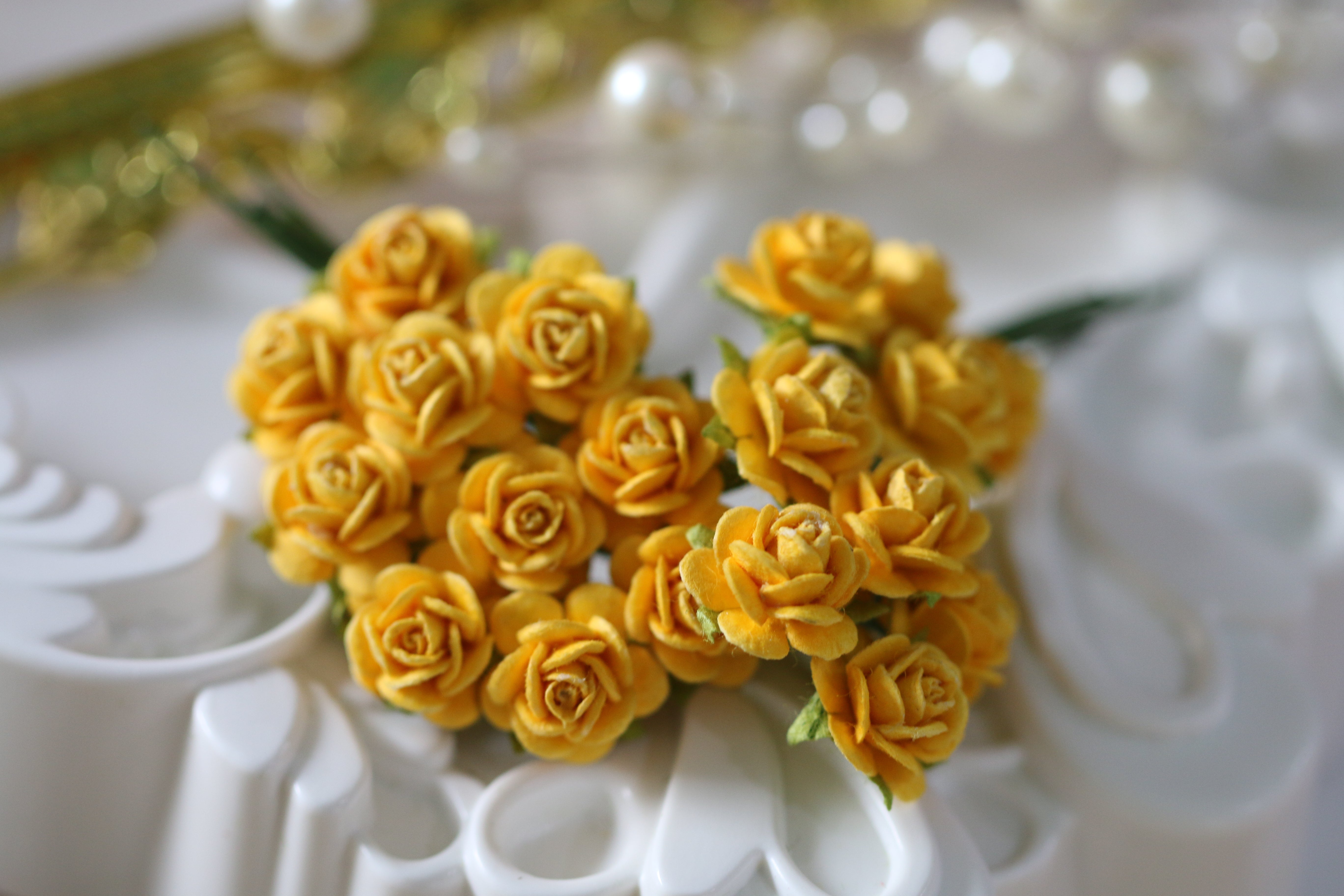 Micro Mini Roses - Bright Yellow