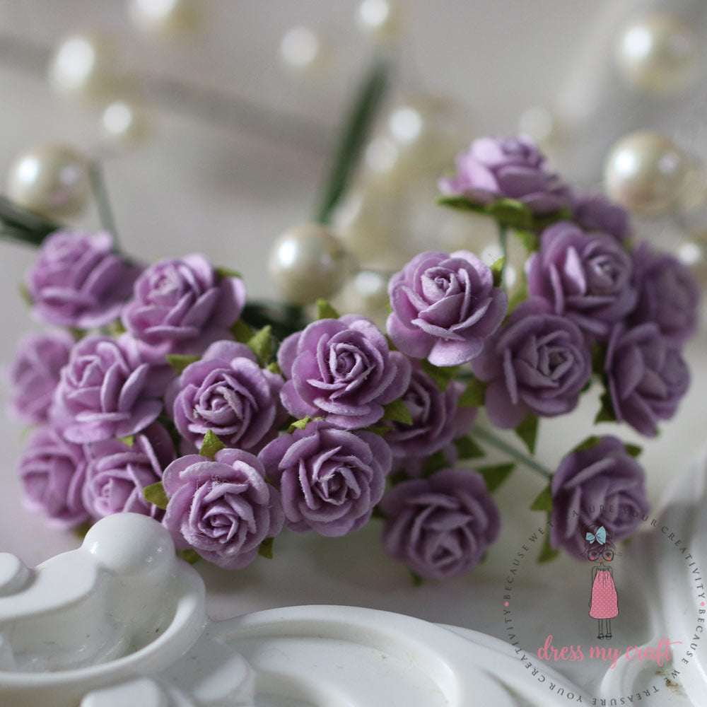 Micro Mini Roses - Mauve