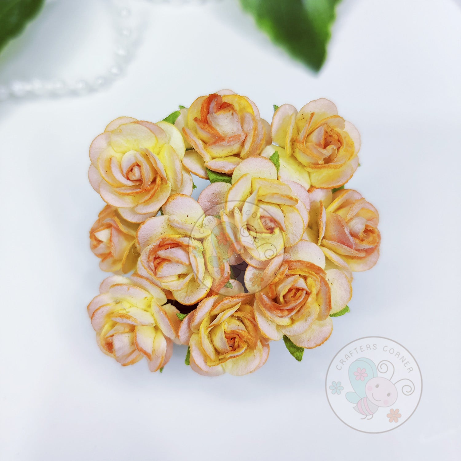 Micro Mini Roses - Peach Orange