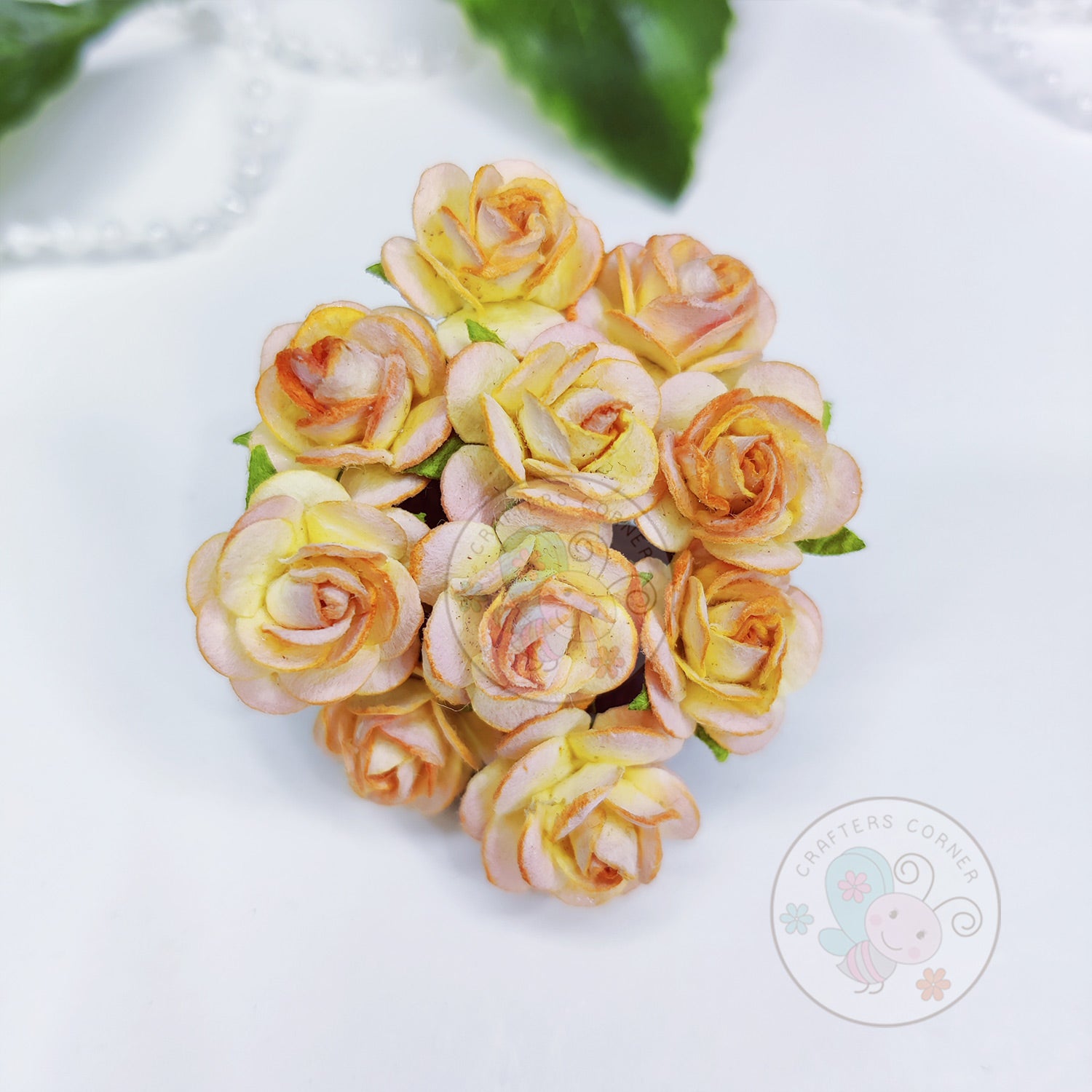 Micro Mini Roses - Peach Orange