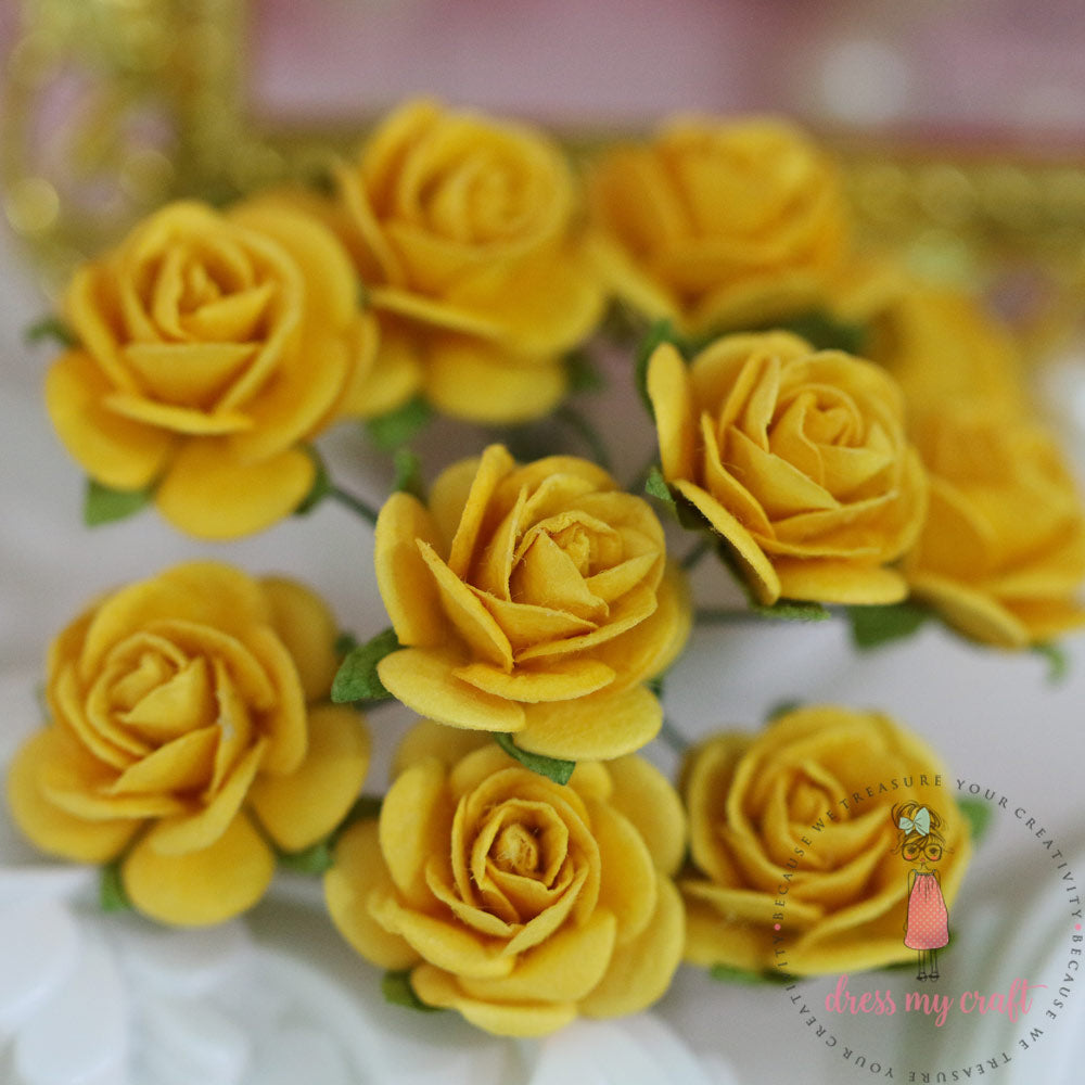Micro Roses - Bright Yellow