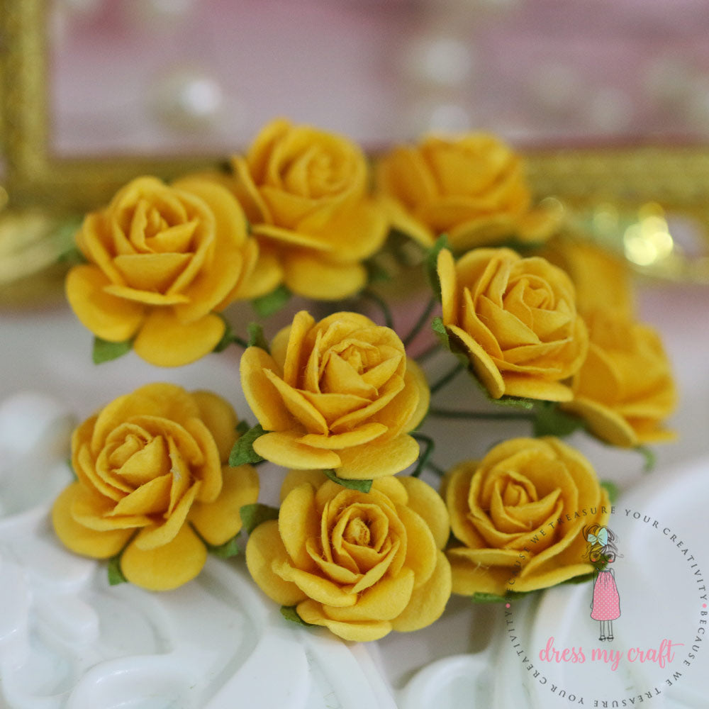 Micro Roses - Bright Yellow