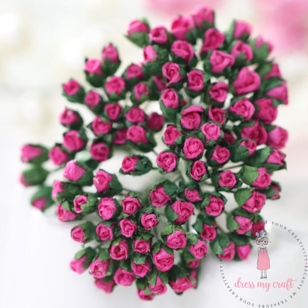 Micro Mini Rose Buds - Bright Pink – CRAFTERS CORNER
