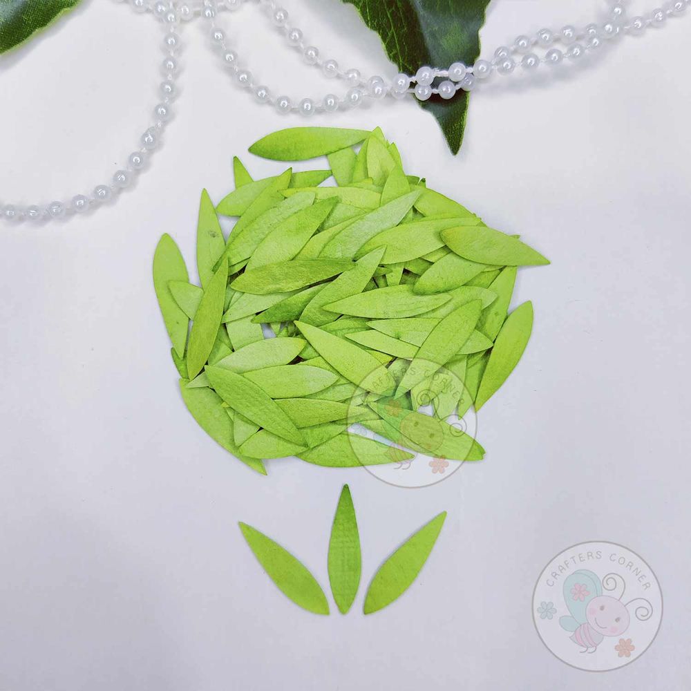 Micro Mini Tulip Mulberry Leaves - Lime Green
