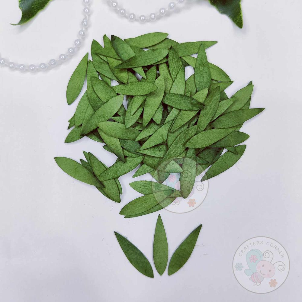 Micro Mini Tulip Mulberry Leaves - Moss Green