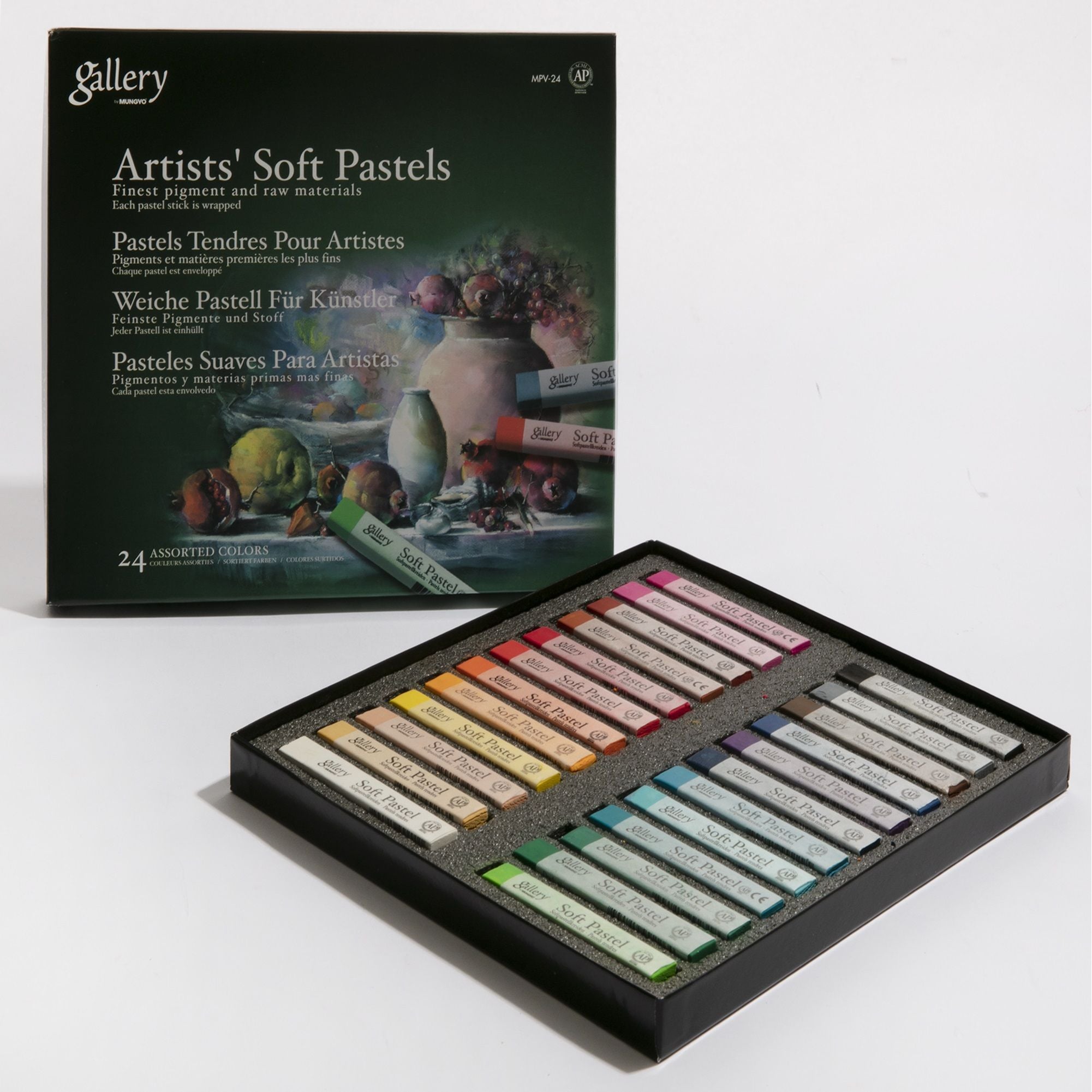 Artists' Soft Pastels - 24 Assorted Colors