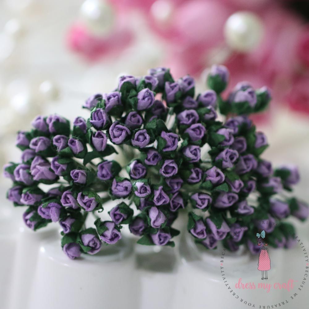 Micro Rose Buds - Grape