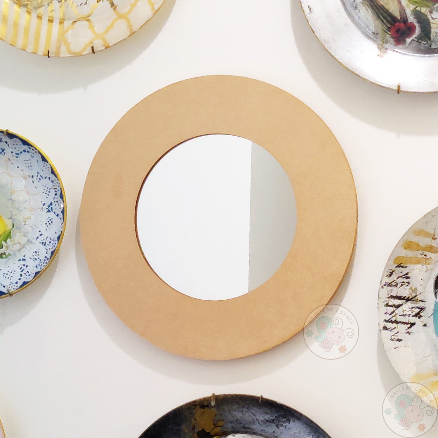 MDF Circle Home Decor Mirror - Big