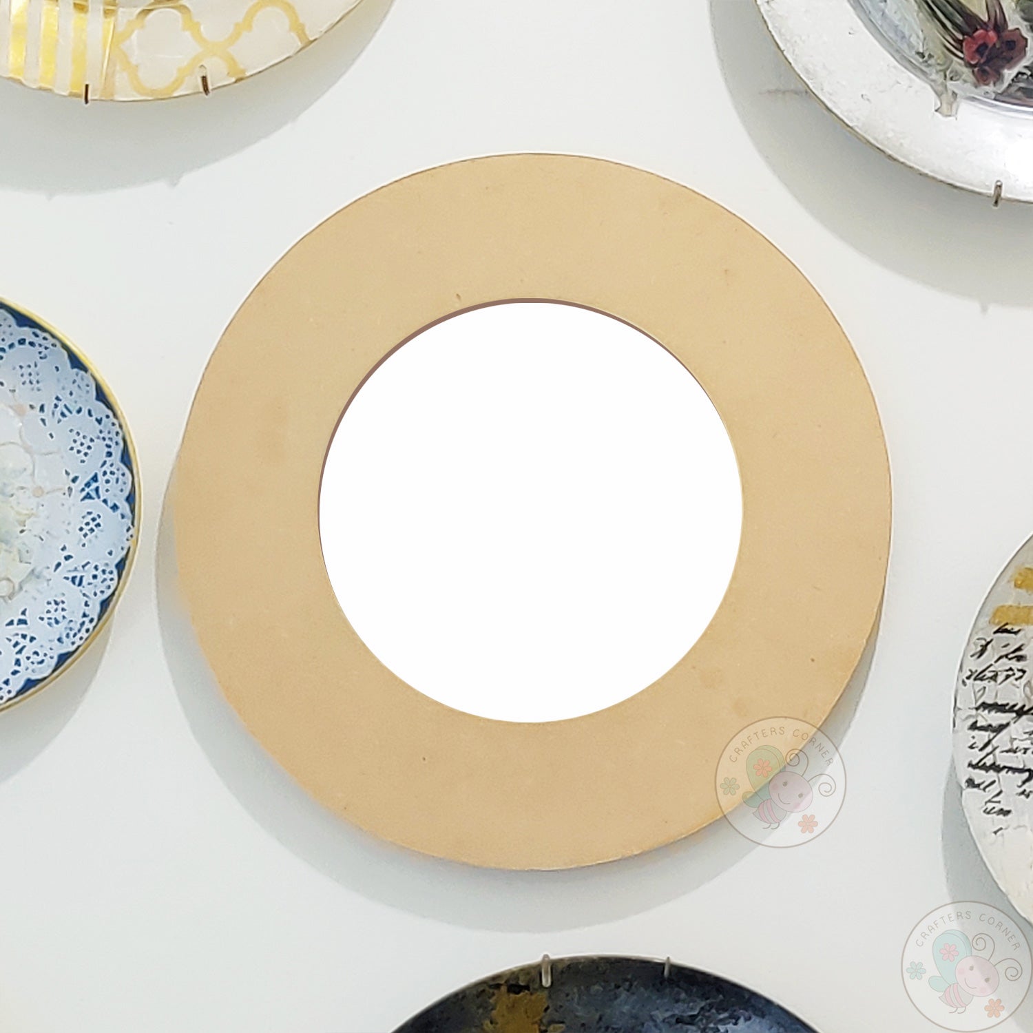 MDF Circle Home Decor Mirror - Big