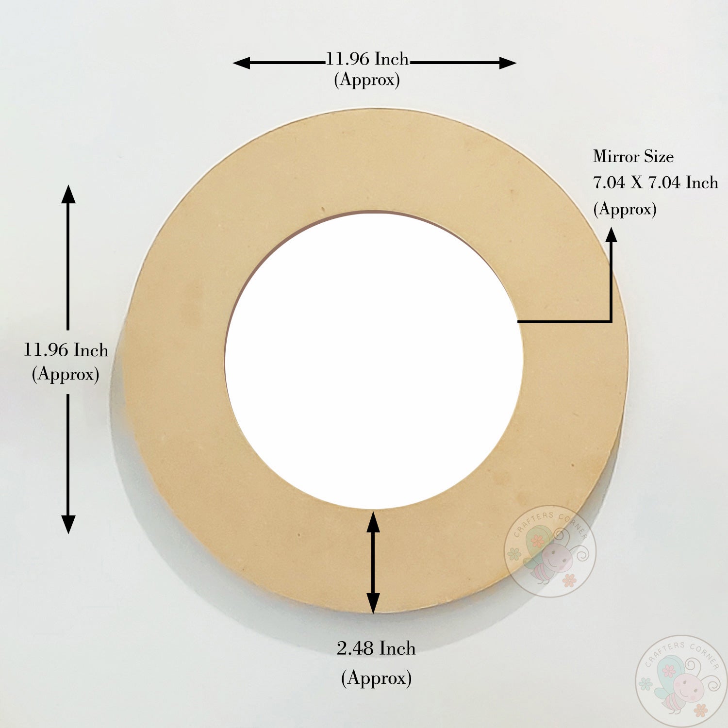 Big MDF Home Decor Mirror - Combo