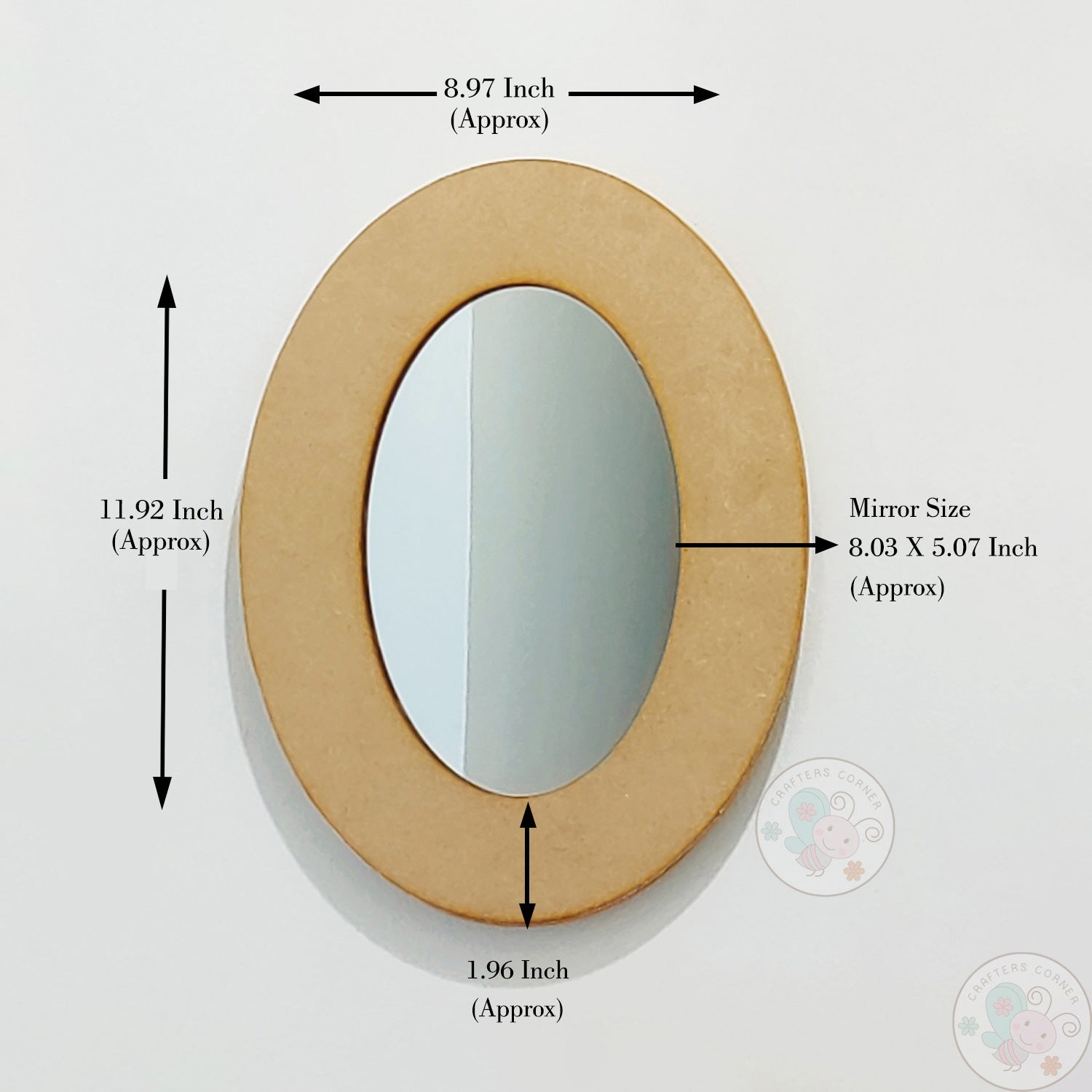 Big MDF Home Decor Mirror - Combo