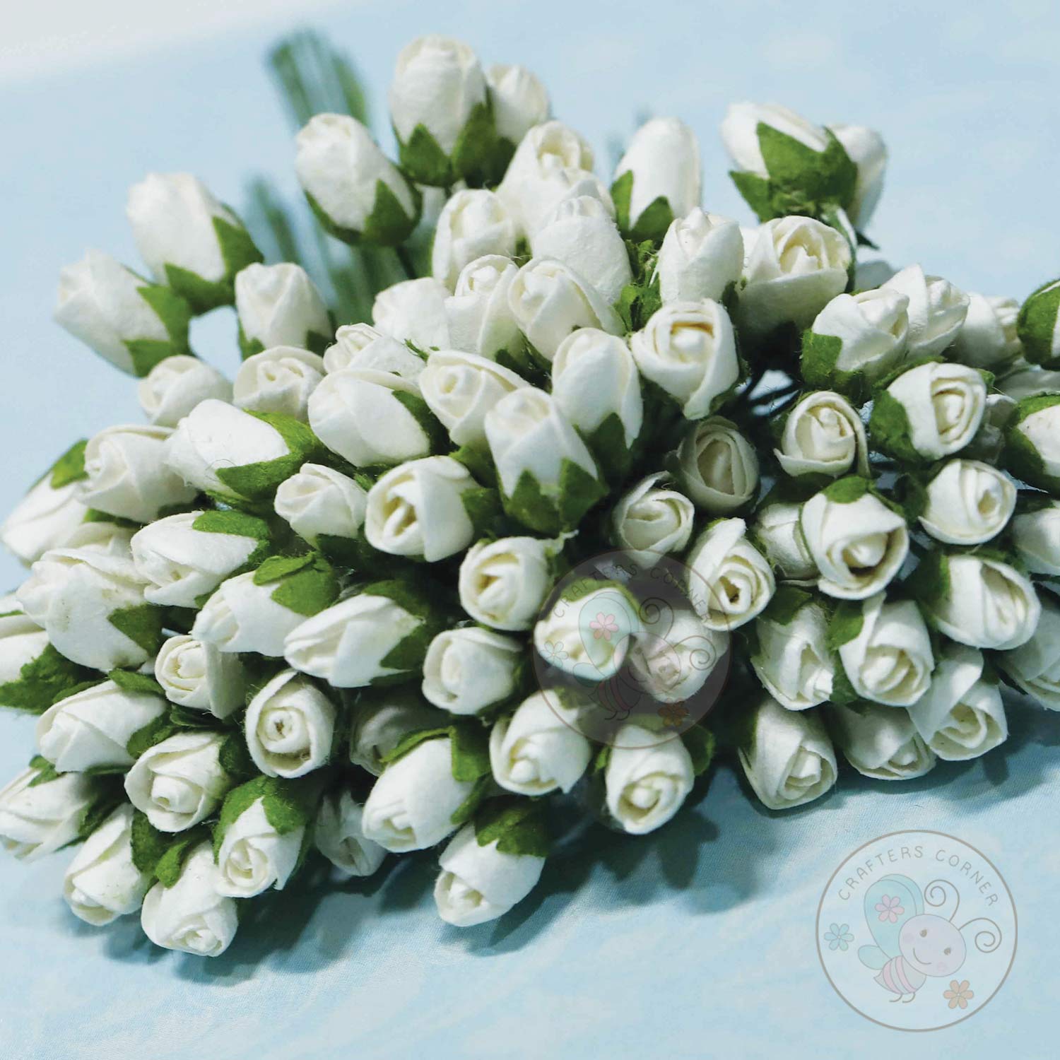 Micro Rose Buds 10 MM - White