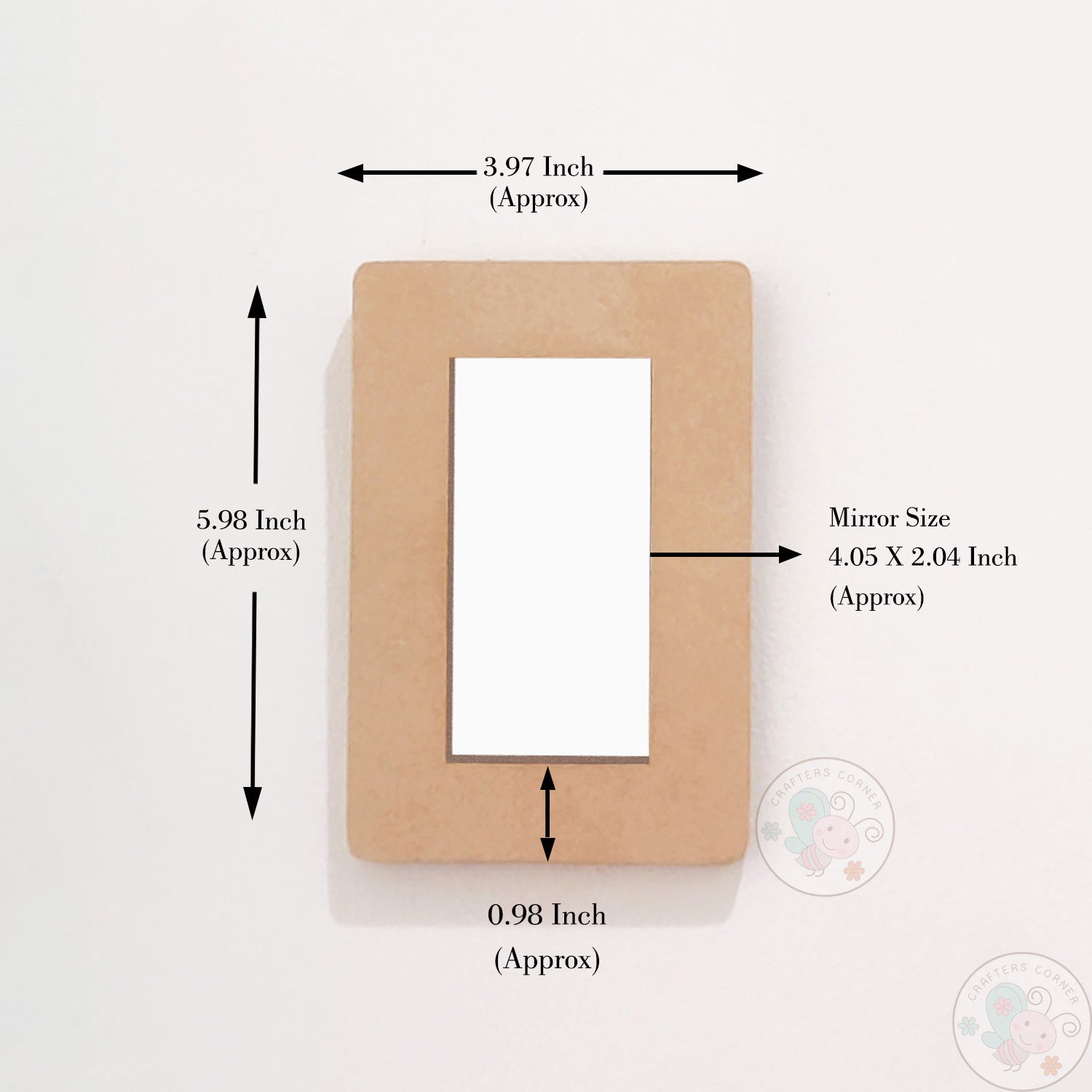 Small MDF Home Decor Mirror - Combo