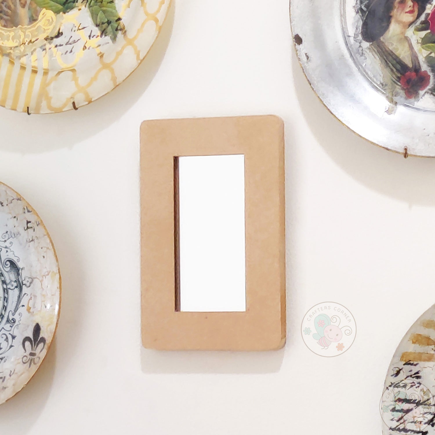 MDF Rectangle Home Decor Mirror - Small