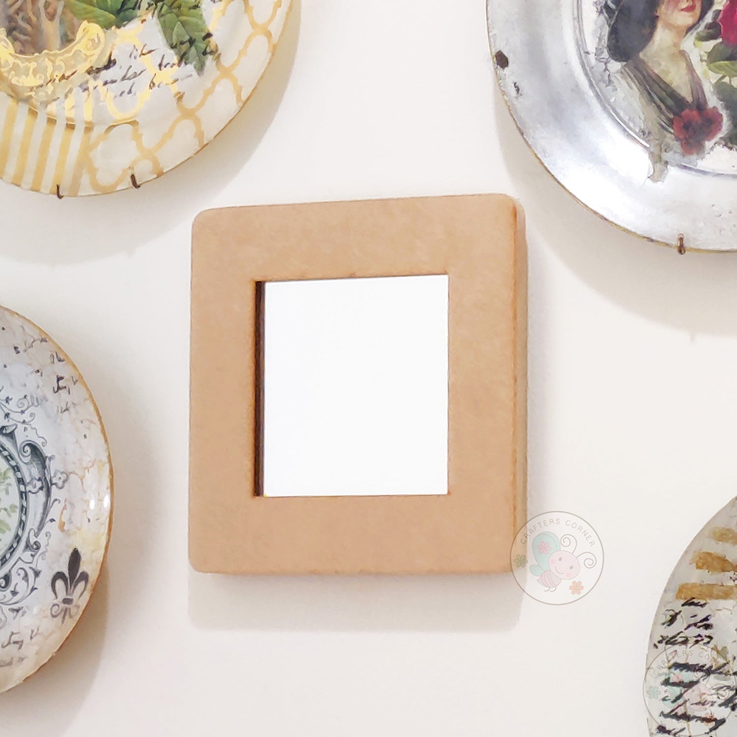MDF Square Home Decor Mirror - Small