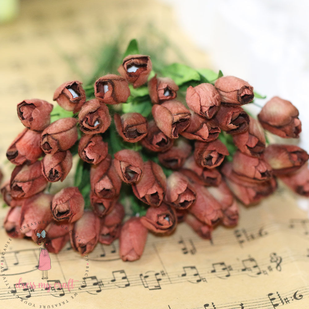 Tulip Buds - Vintage Brown