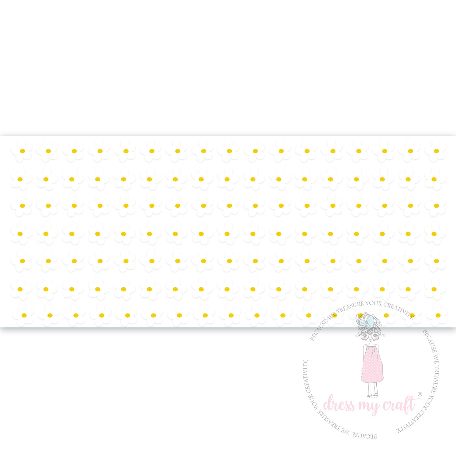 Stick N Peel Stickers- Small White Flower