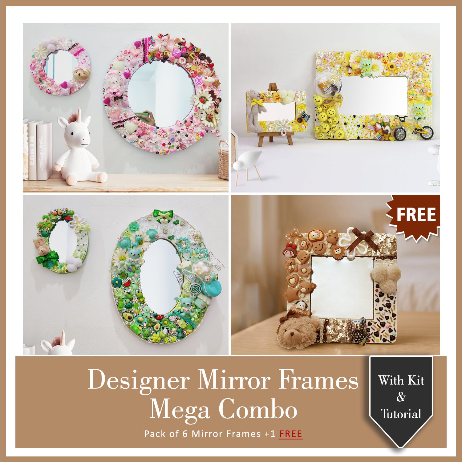 Designer Mirror Frames Class With Kit & Tutorial - Mega Combo