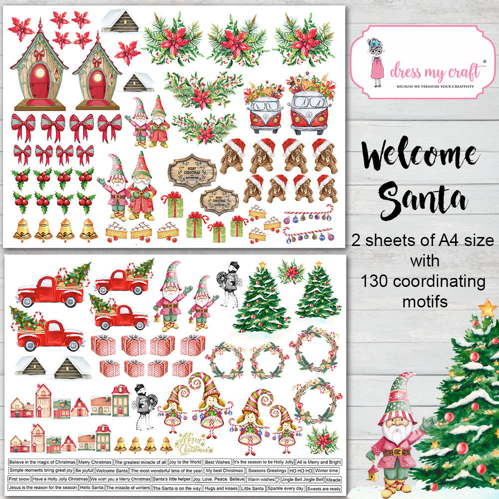 Welcome Santa - Motif Sheet