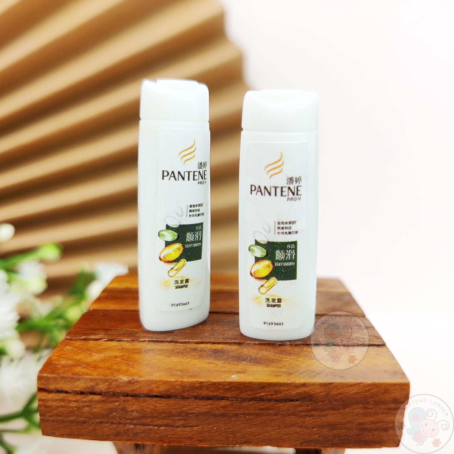 Miniature Pantene Shampoo Bottles