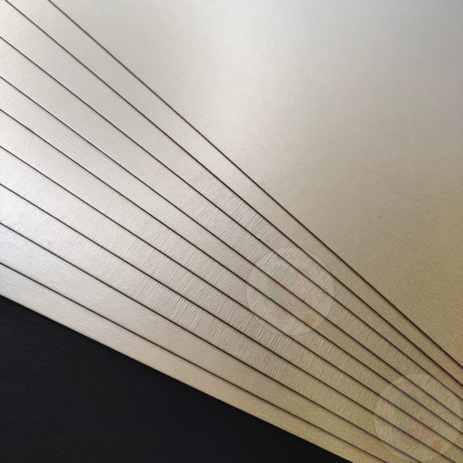 Pearl Pale Beige Textured Cardstock - 300 GSM