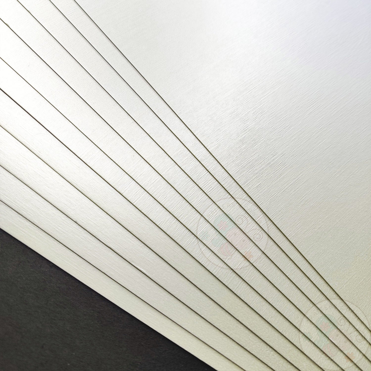 Pearl Grey Textured Cardstock - 300 GSM