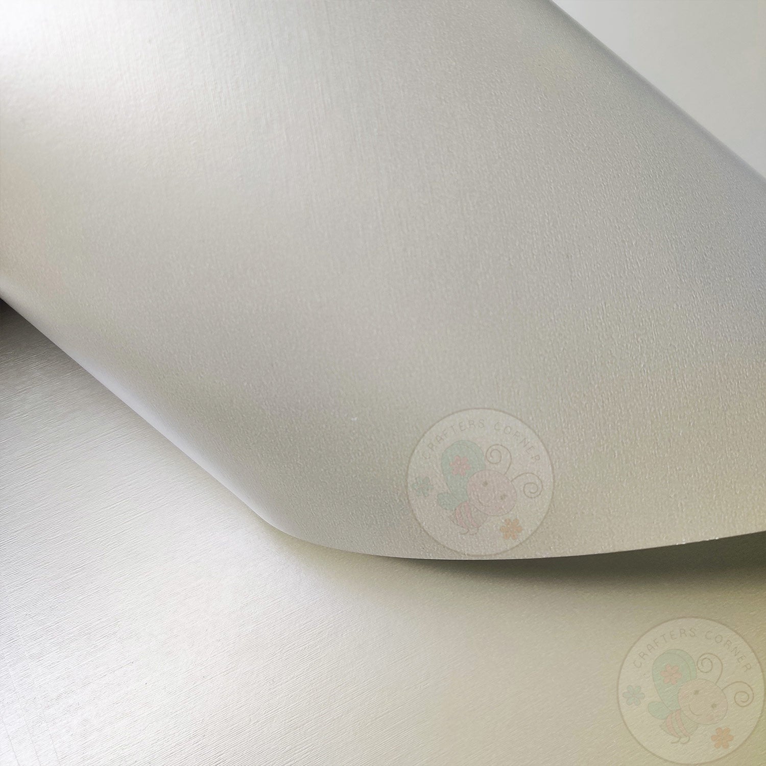 Pearl Grey Textured Cardstock - 300 GSM