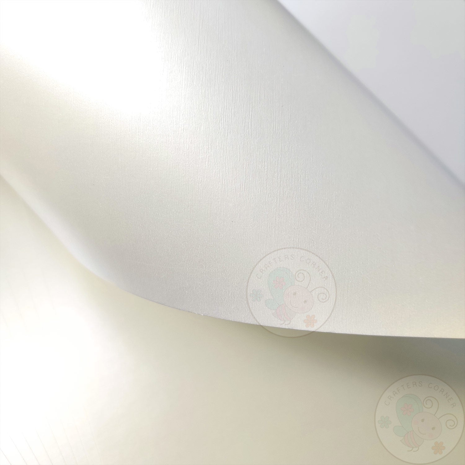 Pearl Ivory Textured Cardstock - 300 GSM