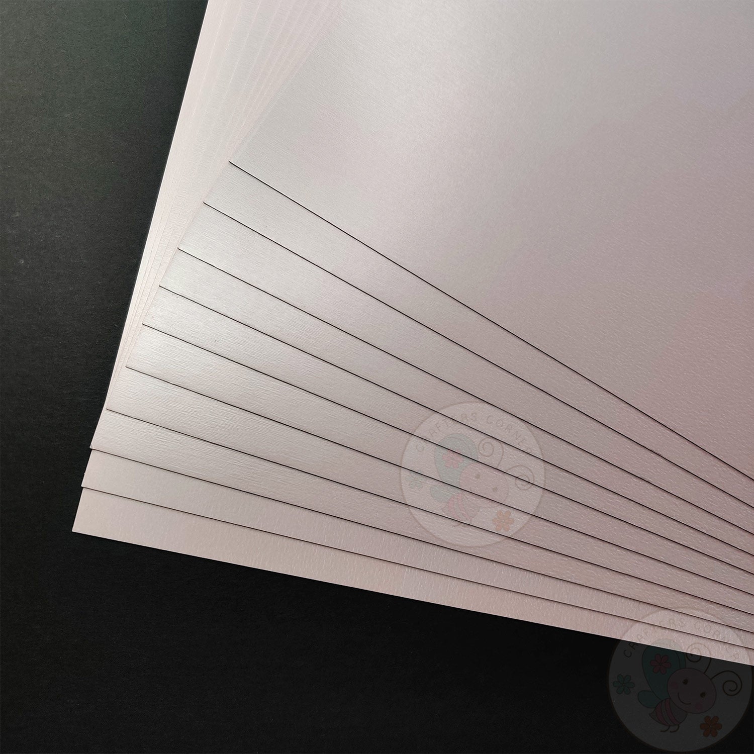Pearl Light Lavender Textured Cardstock - 300 GSM