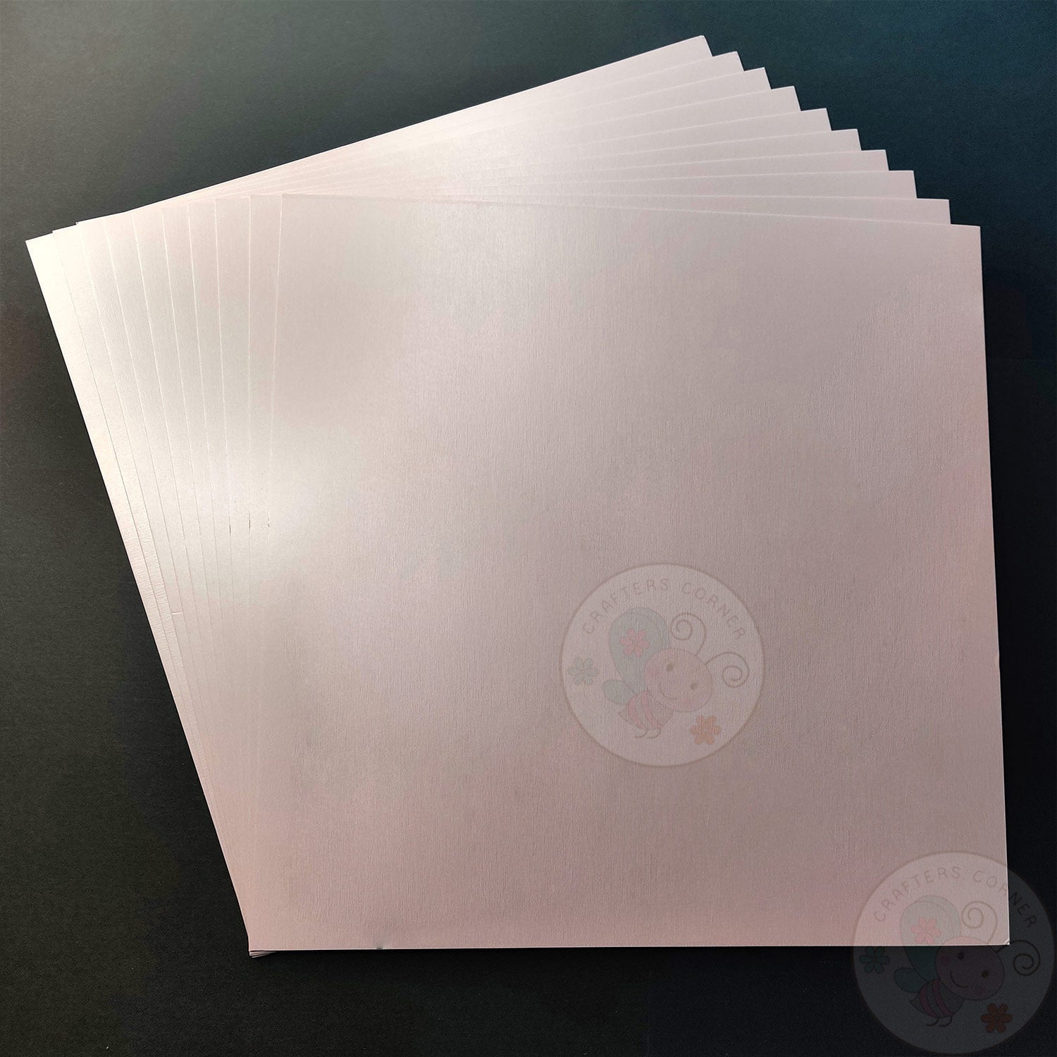 Pearl Light Lavender Textured Cardstock - 300 GSM
