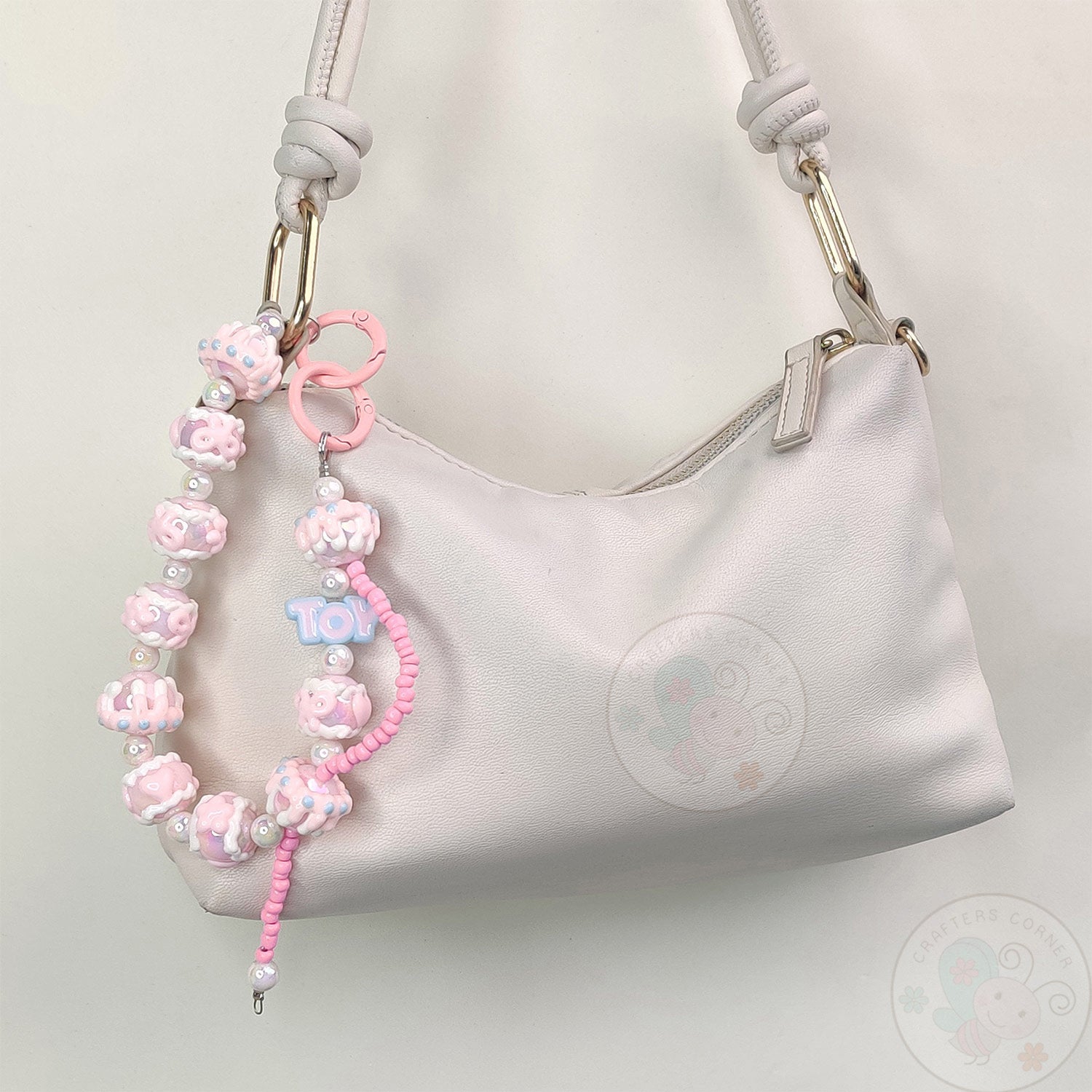 Handmade Kawaii Mobile Charm - Pink Toy
