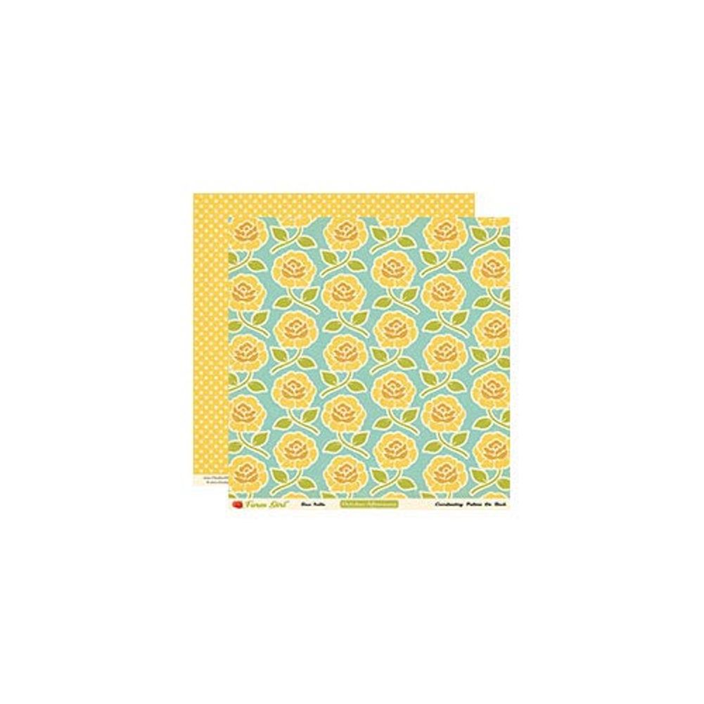 Rose Trellis - Farm Girl Collection - 25 Pcs of 12" x 12" Paper