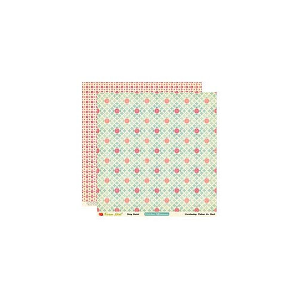 Berry Basket - Farm Girl Collection - 25 Pcs of 12" x 12" Paper