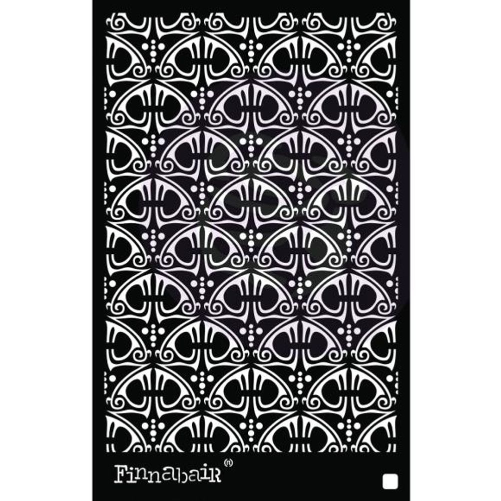 Swirly Florals Finnabair Stencil 6" x 9"