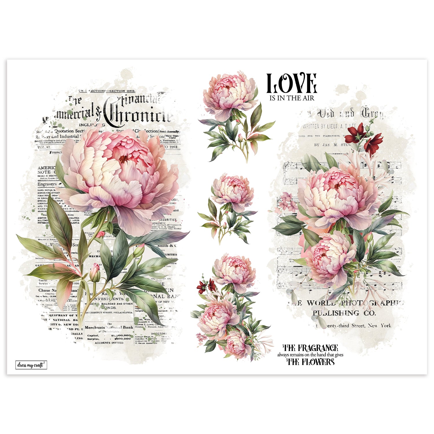 Rub-On Transfer Sheet -Set 1